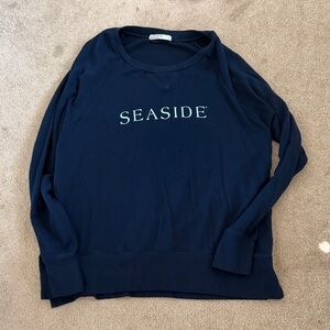 Stateside Navy "Seaside" Pullover Sweatshirt